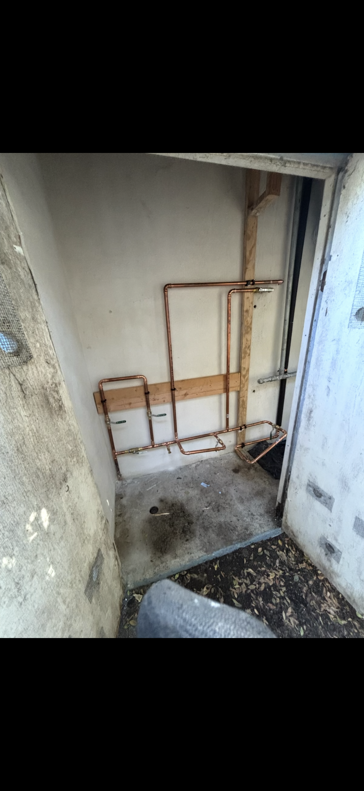Crawlspace repipe work in progress